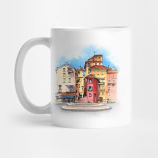 Menton Old Town, France Mug